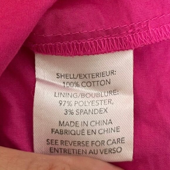 Milly Nicola Colorblock Maxi Dress Pink Orange Women’s Size 4 Cotton Poplin - Picture 12 of 15